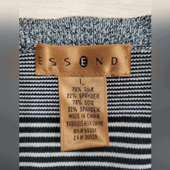 Essendi Striped Silk Cardigan - Picture 3 of 4